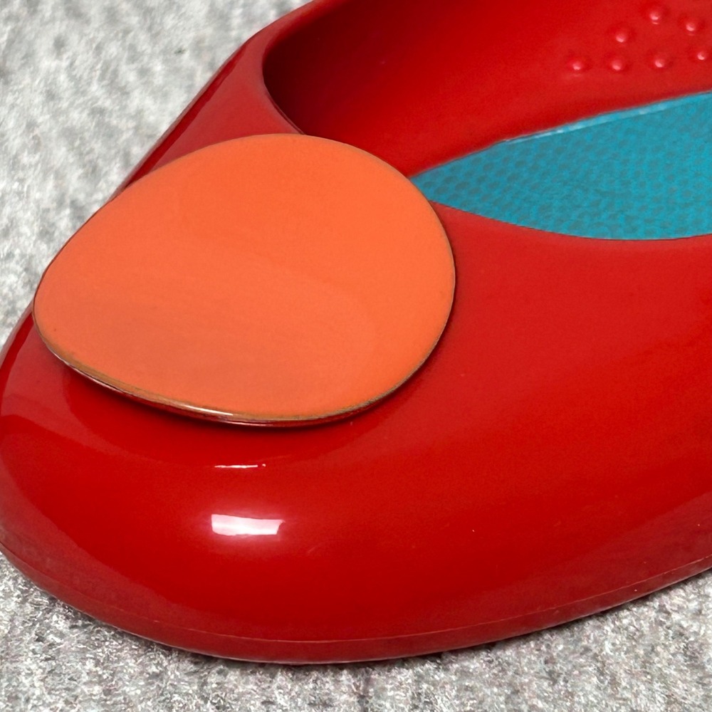 Oka-B Red Orange Eco Friendly Ballet Flats Comfort Shoes US 7.5-8 EU 38 - Picture 7 of 8